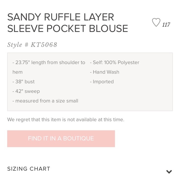 Sandy Floral Ruffle Layered Sleeve Pocket Blouse - Picture 4 of 4